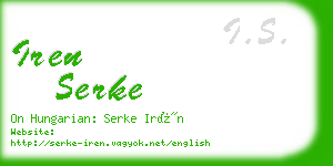 iren serke business card